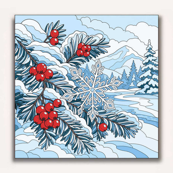 Paint by Numbers - Winter magic – quiet elegance