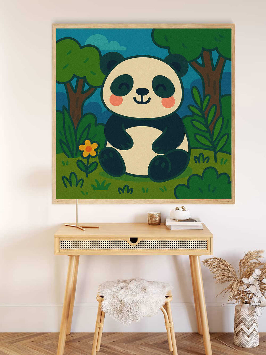 Paint by Numbers - Cuddle time in the bamboo forest