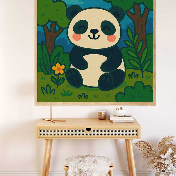 Paint by Numbers - Cuddle time in the bamboo forest