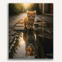 Paint by Numbers - Small Red Cat Big Tiger Mirror Picture