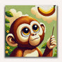 Monkey with banana - Paint by Numbers