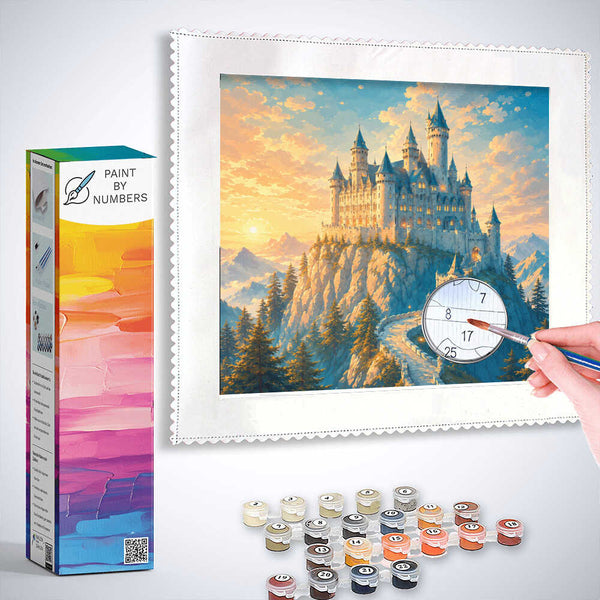 Paint by Numbers - Fairytale castle in the morning light