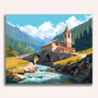 Paint by Numbers - Alpine Peace, Mountain Church