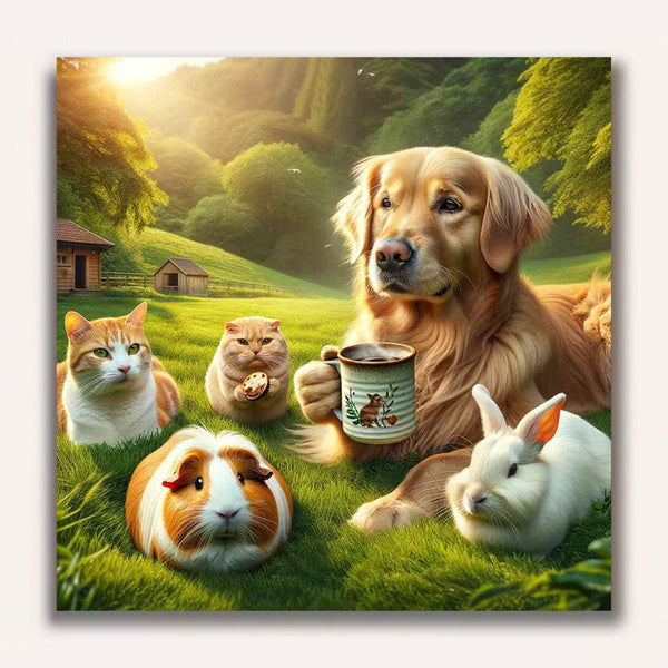 Paint by Numbers - Animal coffee break in the countryside