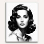 Audrey Hepburn, Black and White - Paint by Numbers