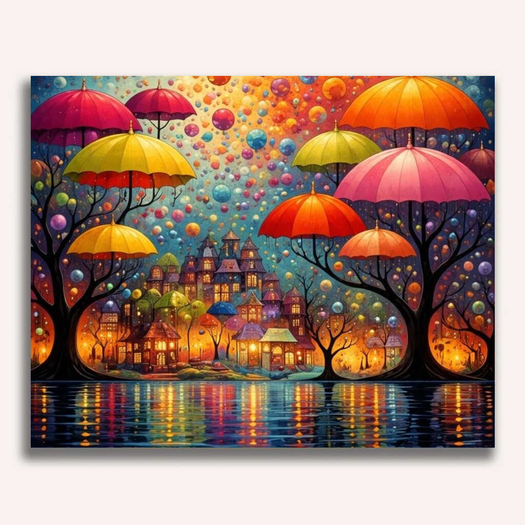 Paint by Numbers - Magical Umbrellas of Fantasy