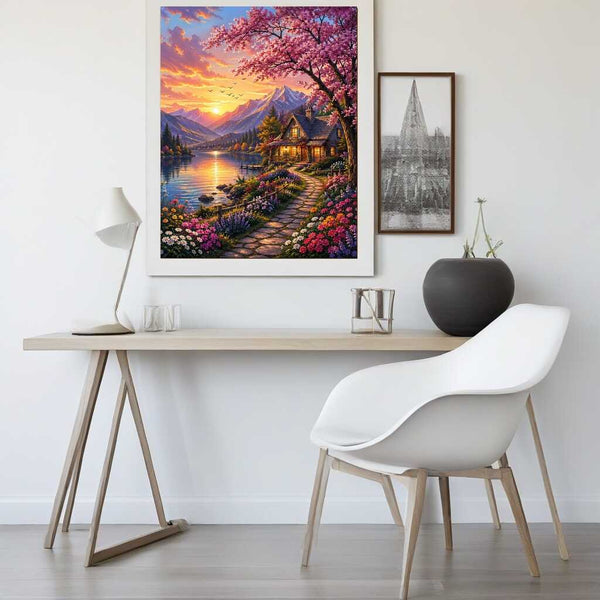 Paint by Numbers - Evening magic by the lake