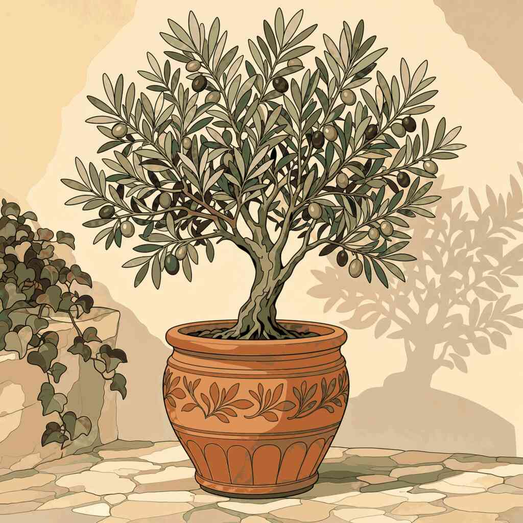 Paint by Numbers - Mediterranean sun – peace in the olive pot