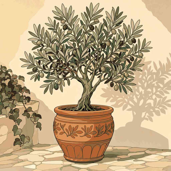 Paint by Numbers - Mediterranean sun – peace in the olive pot