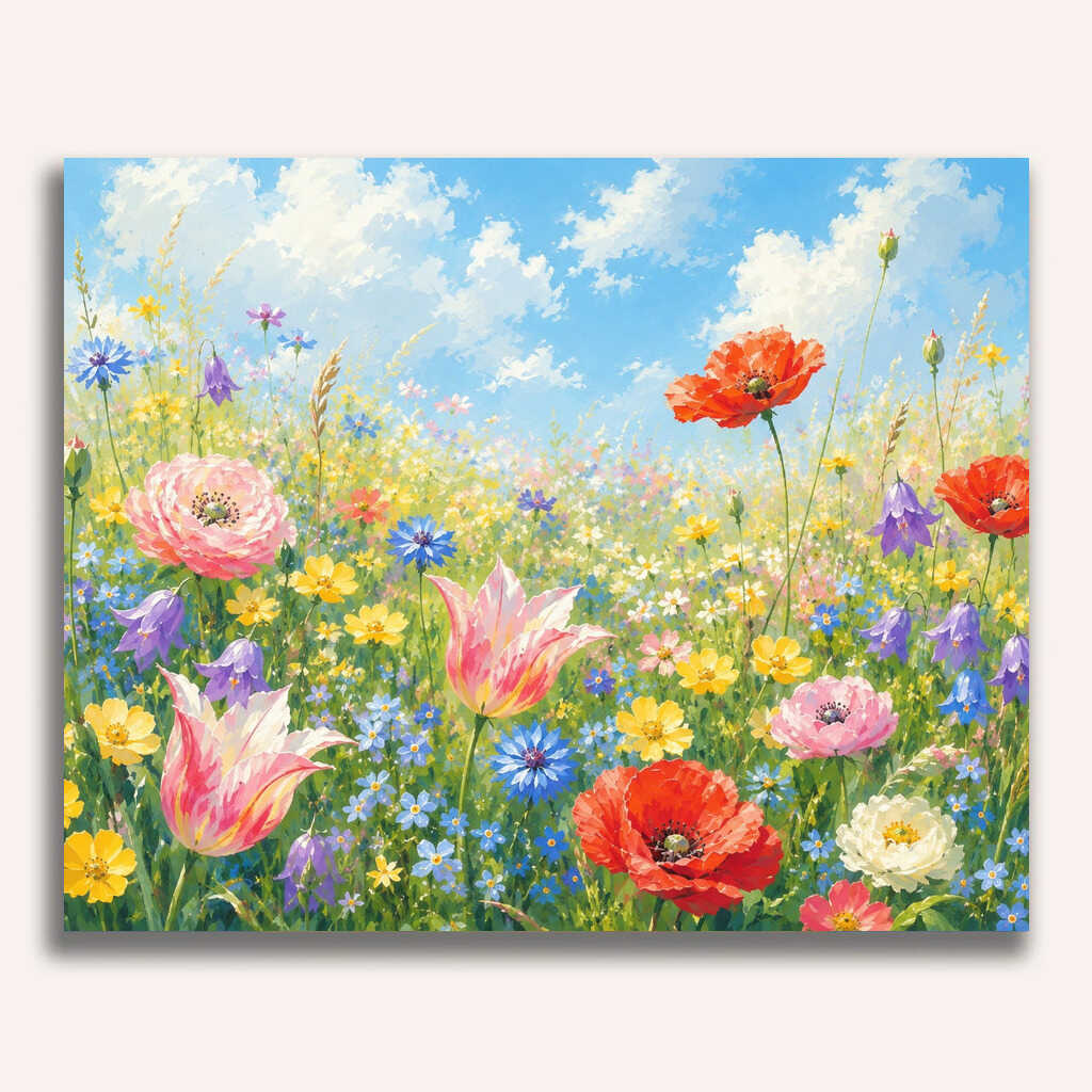 Paint by Numbers - Floral dreams in summer light