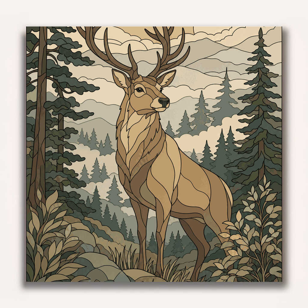 Paint by Numbers - King of the Forest