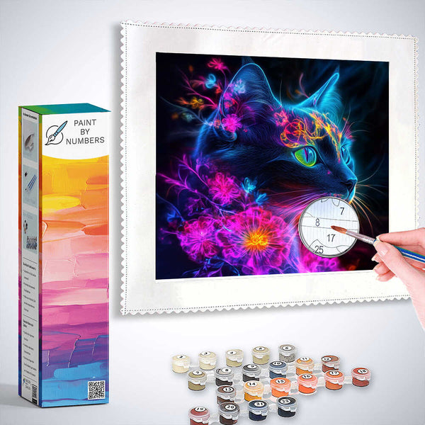 Paint by Numbers - Luminous Mysticism, Cat