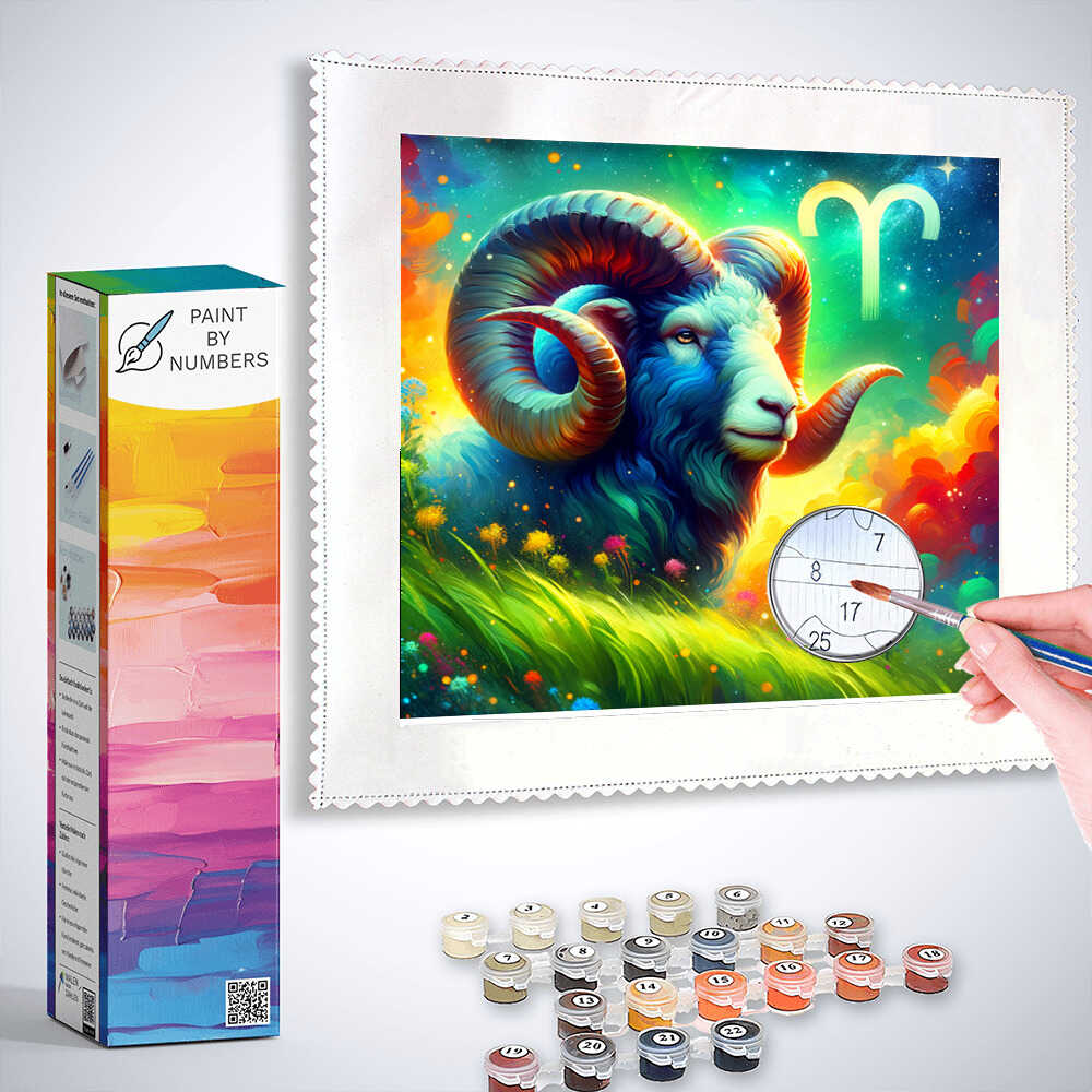 Paint by Numbers - Zodiac sign Aries