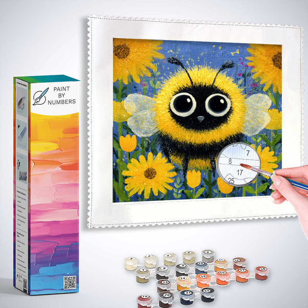 Paint by Numbers - Sunbeams in the Humming Garden