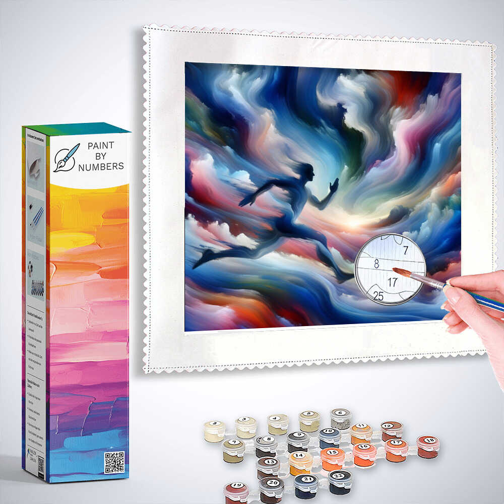 Paint by Numbers - Dream run through color swirls