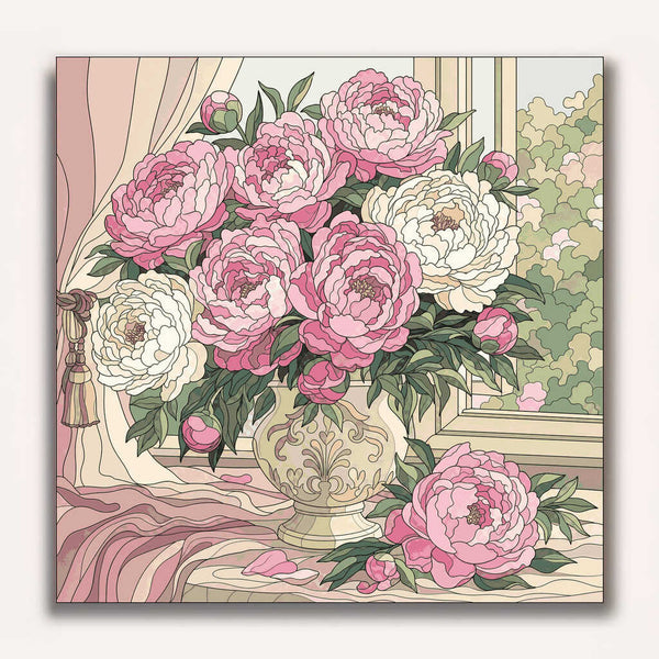 Paint by Numbers - Spring dreams in a sea of blossoms