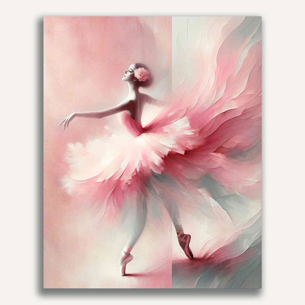 Ballerina in pink tutu - Paint by Numbers