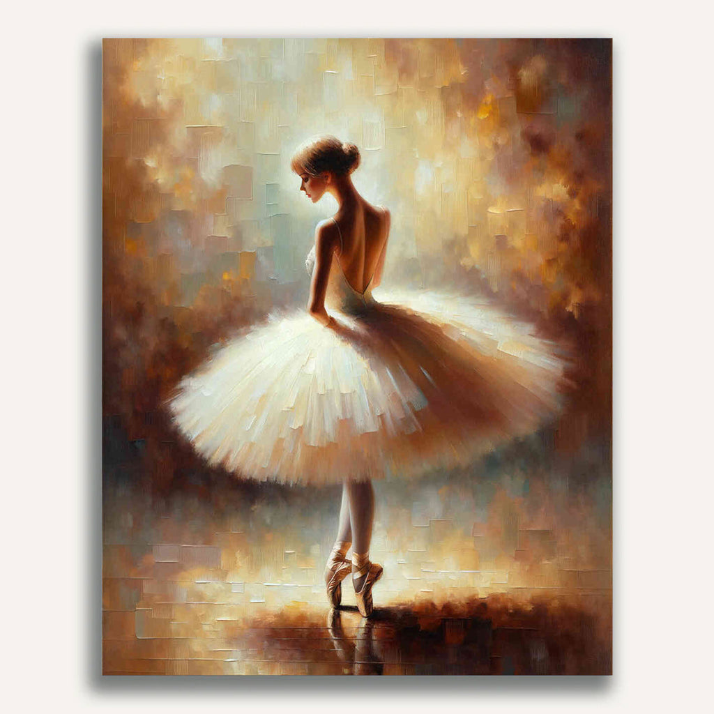 Ballerina, sitting - Paint by Numbers