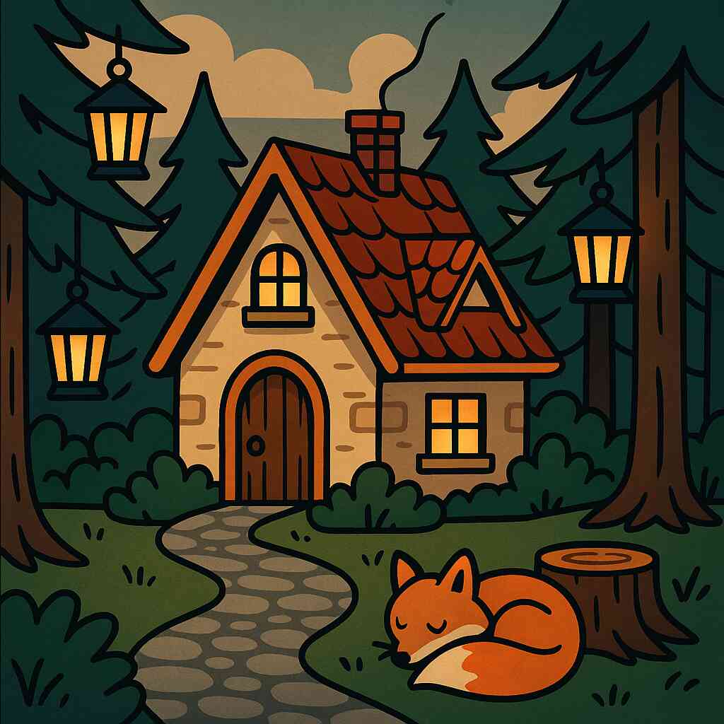 Paint by Numbers - Cozy forest view fairytale