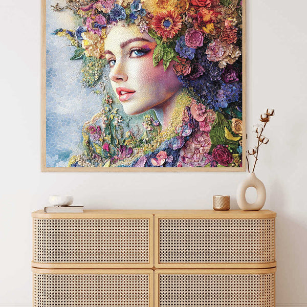 Paint by Numbers - Floral Awakening, Young Woman