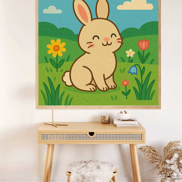 Paint by Numbers - Spring joy in Rabbitland