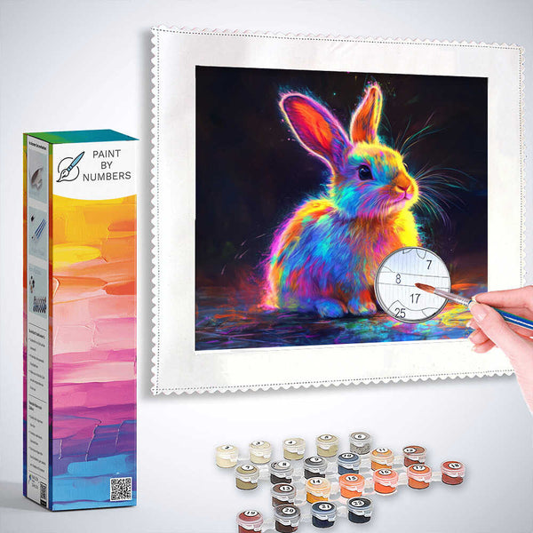 Paint by Numbers - Playful bunny