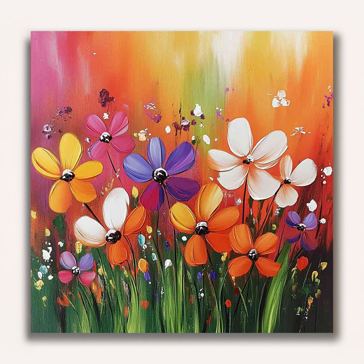 Paint by Numbers - Blooming whisper of color, abstract