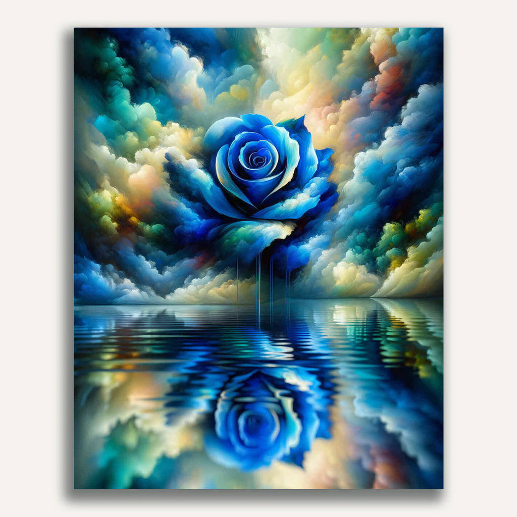 Blue rose - Paint by Numbers