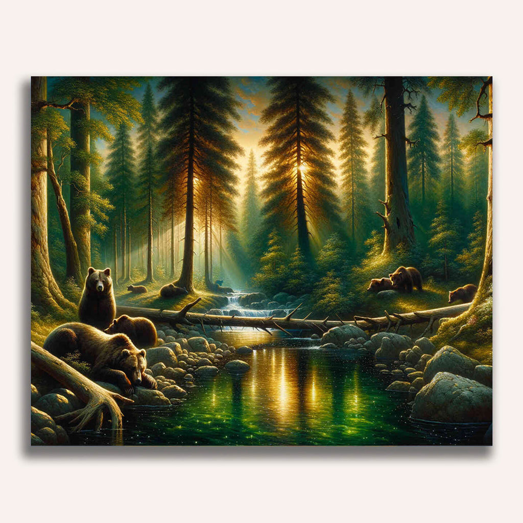 Brown bears - Paint by Numbers