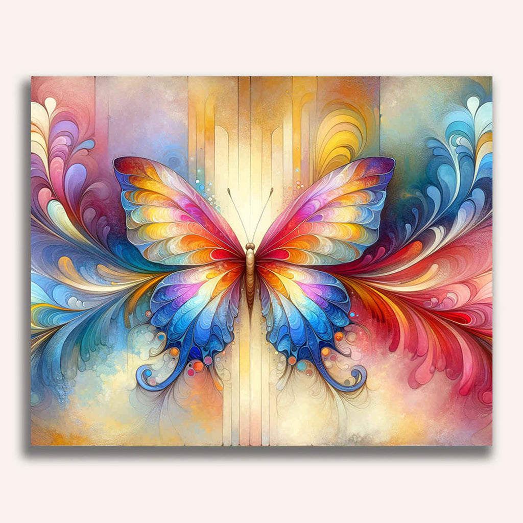 Butterfly, Colorful - Paint by Numbers