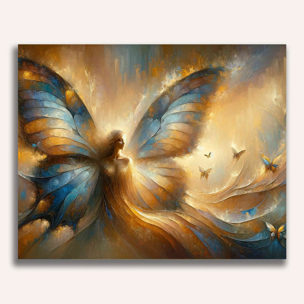 Butterfly, woman - Paint by Numbers