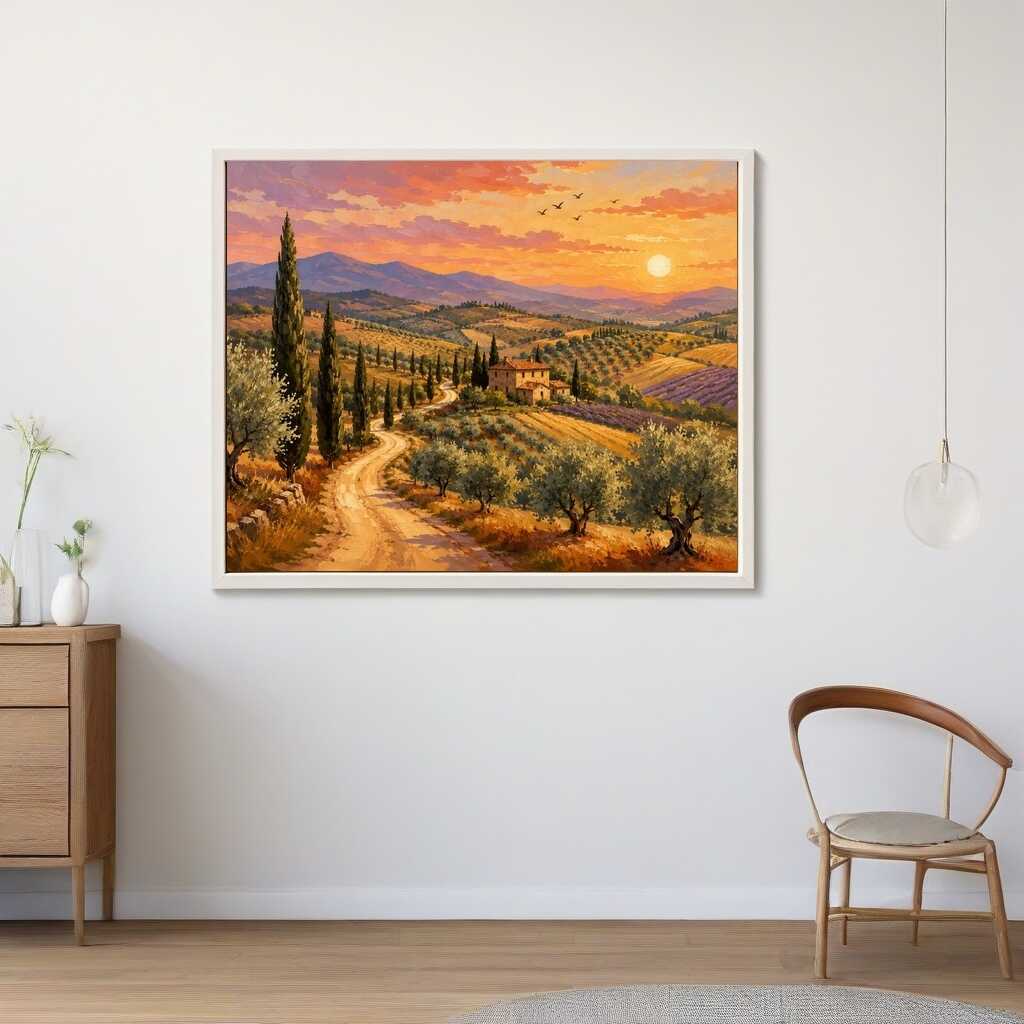 Paint by Numbers - Tuscany in golden light