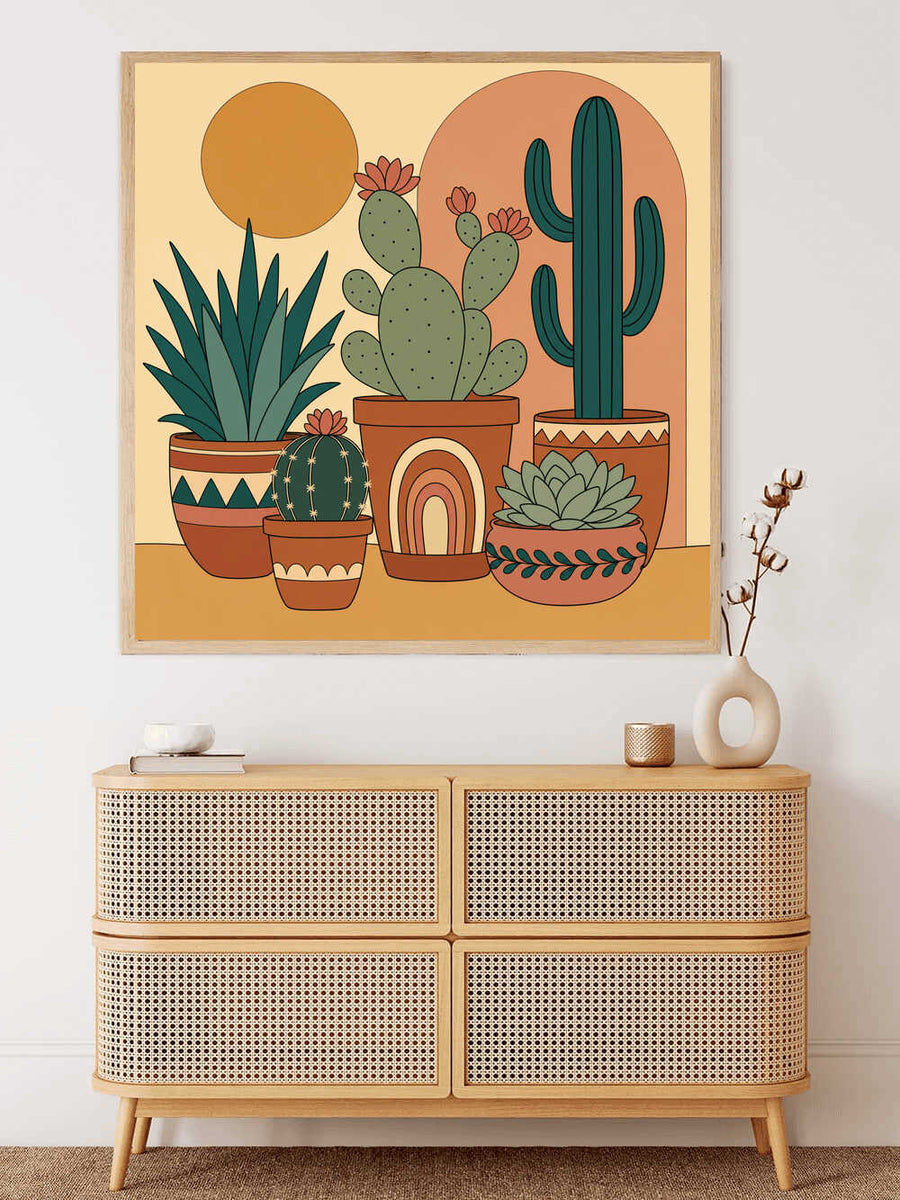 Paint by Numbers - Sunshine magic in the succulent garden
