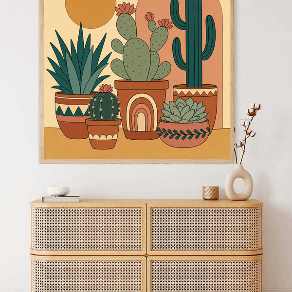 Paint by Numbers - Sunshine magic in the succulent garden