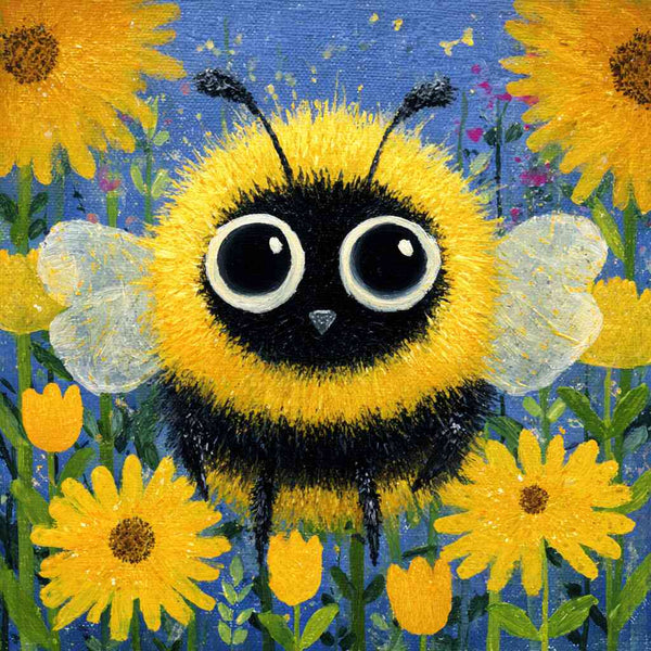 Paint by Numbers - Sunbeams in the Humming Garden