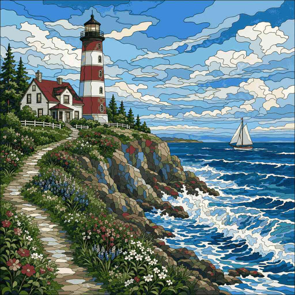 Paint by Numbers - Lighthouse of longing
