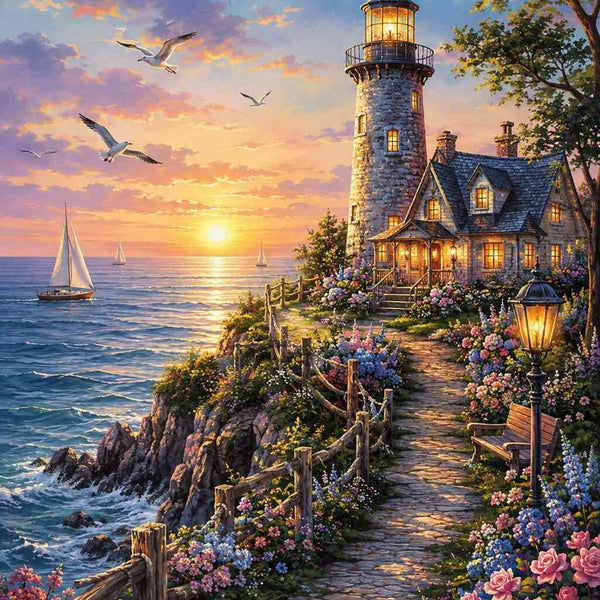 Paint by Numbers - Lighthouse of Evening Dreams
