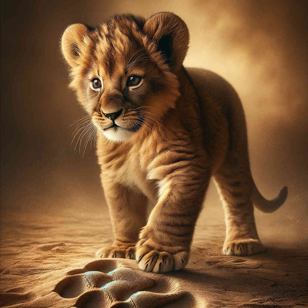 Paint by Numbers - Little lion, big footprint
