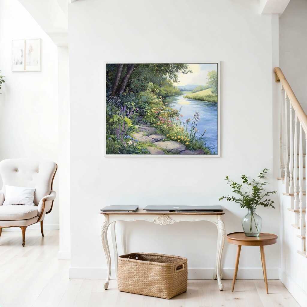Overgrown river course - Paint by Numbers