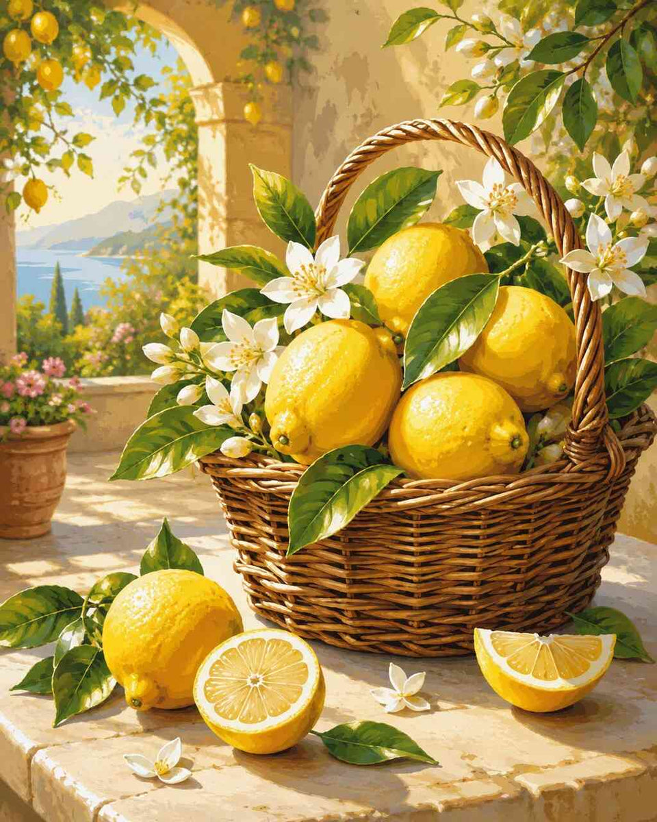 Paint by Numbers - Sunlight in the lemon garden