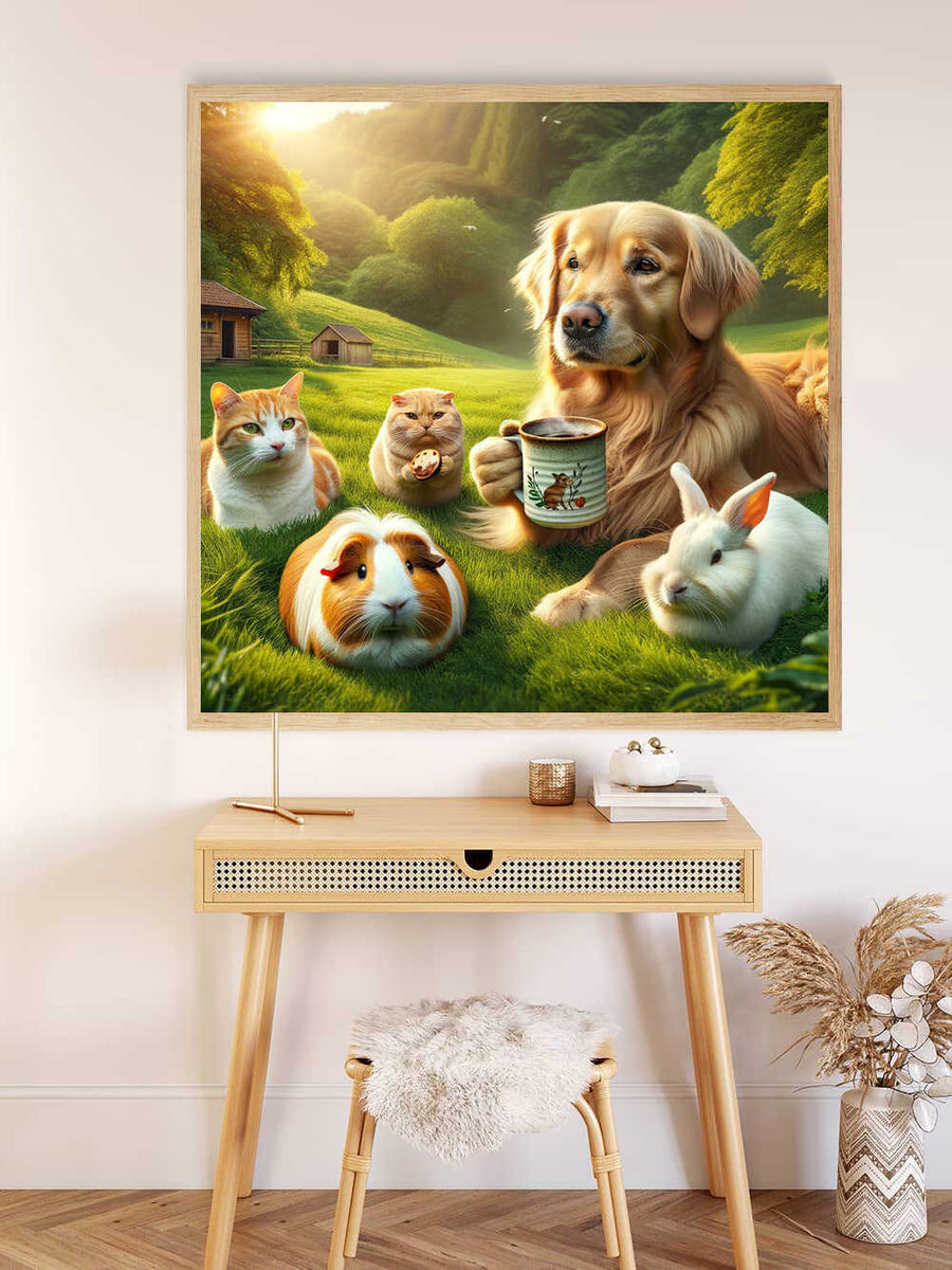Paint by Numbers - Animal coffee break in the countryside