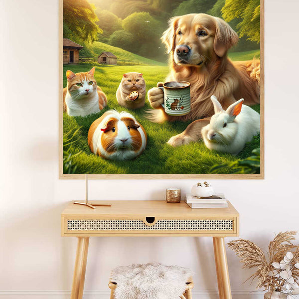 Paint by Numbers - Animal coffee break in the countryside