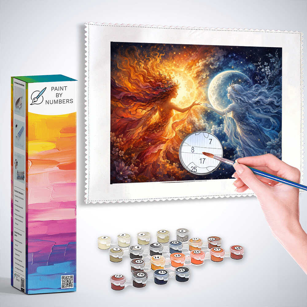 Paint by Numbers - Sun's kiss and moon's glow