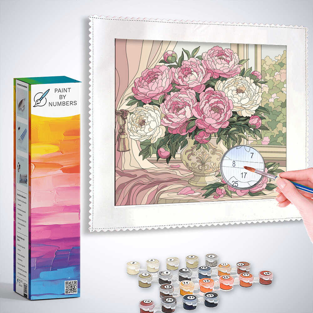 Paint by Numbers - Spring dreams in a sea of blossoms