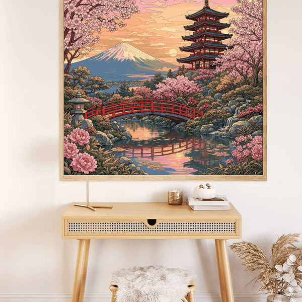 Paint by Numbers - Kirschblütenzauber am Fuji