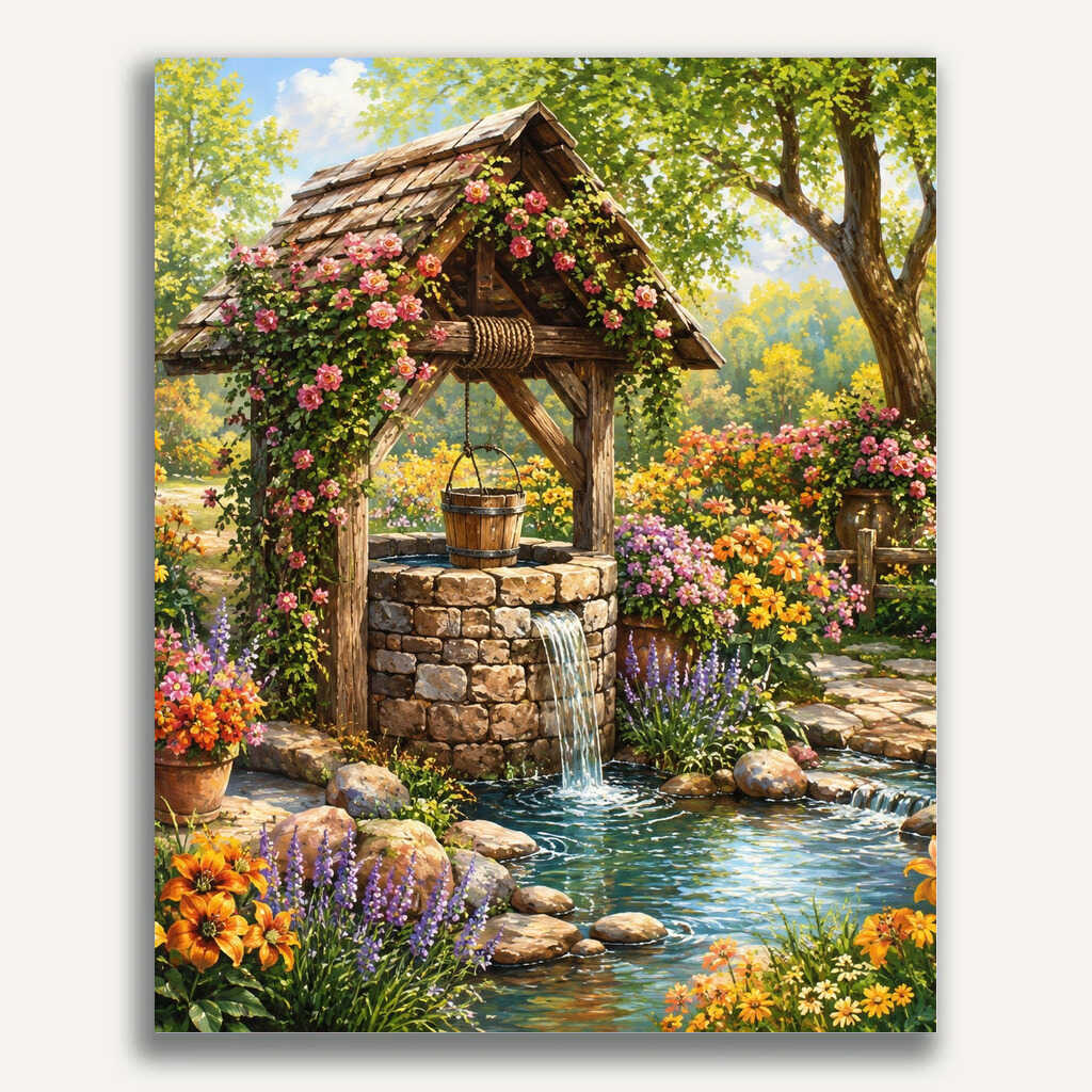Paint by Numbers - The Enchanted Fountain