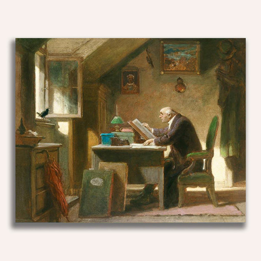 Carl Spitzweg, A visit - Classic