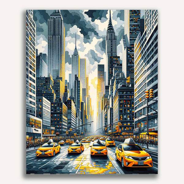 Cars, city - Paint by Numbers