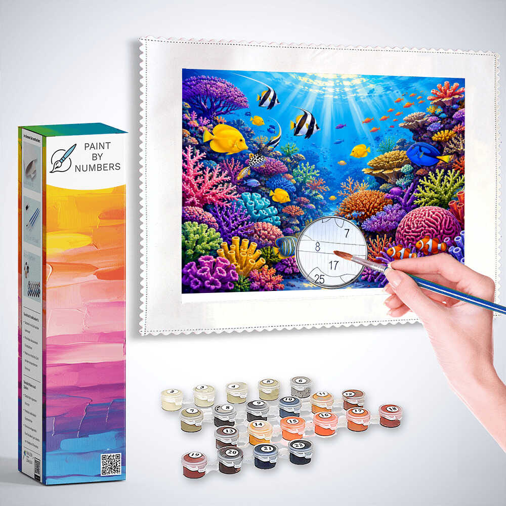 Paint by Numbers - Magical world beneath the waves