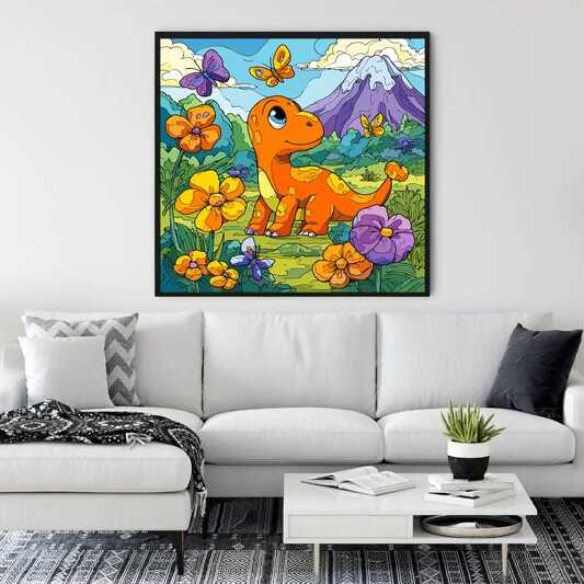Paint by Numbers - Happy spring in Dino Land